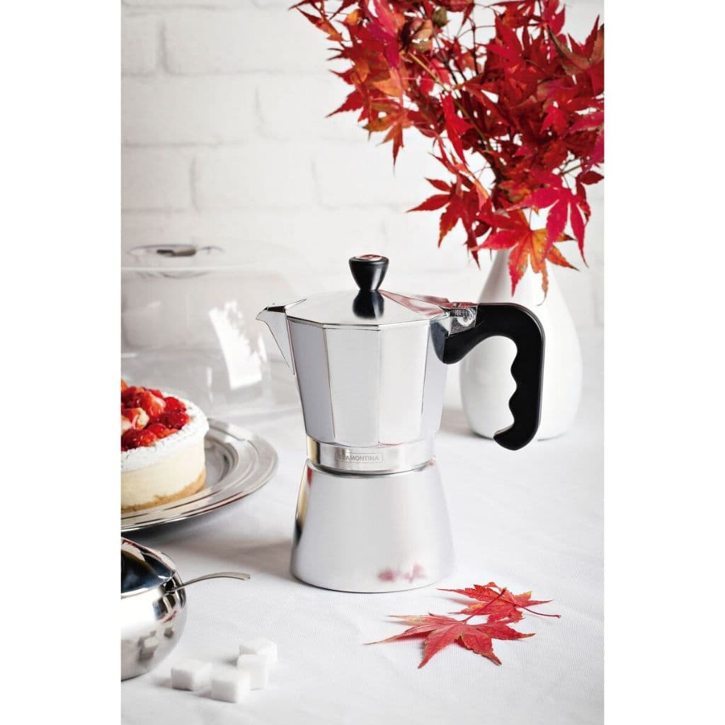 Cafeteira Expresso Italiana Café Resistente Prática Tramontina em Alumínio com Cabo em Nylon 320 ml