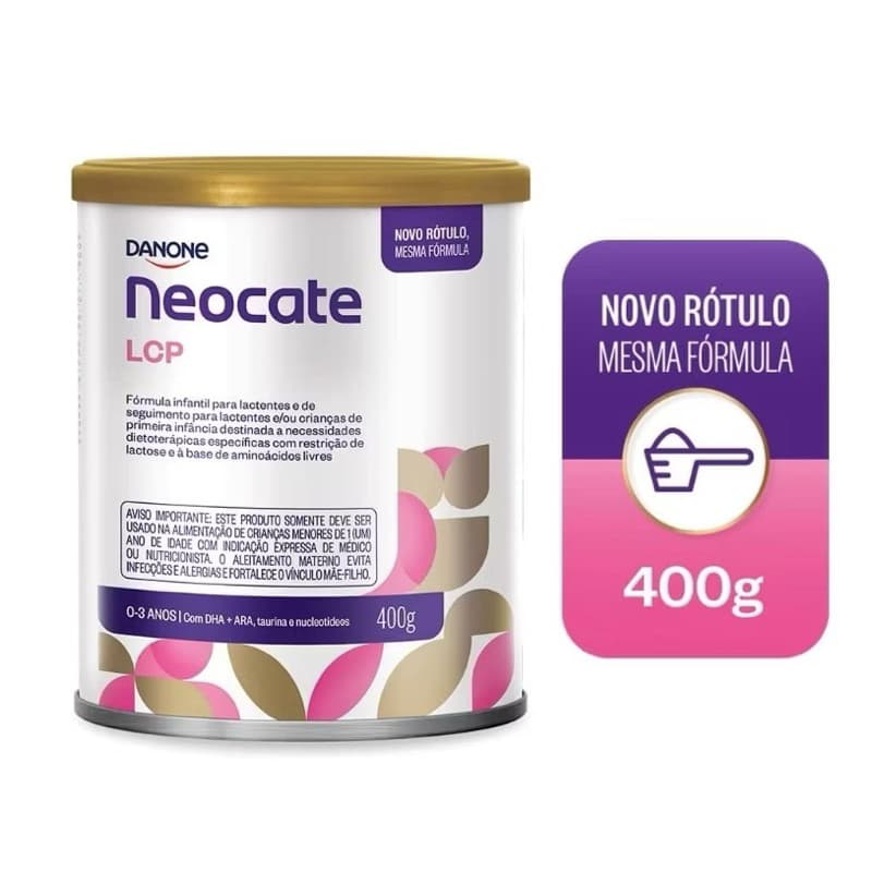 fórmula infantil Neocate Lcp 400g Danone kit com 6 latas