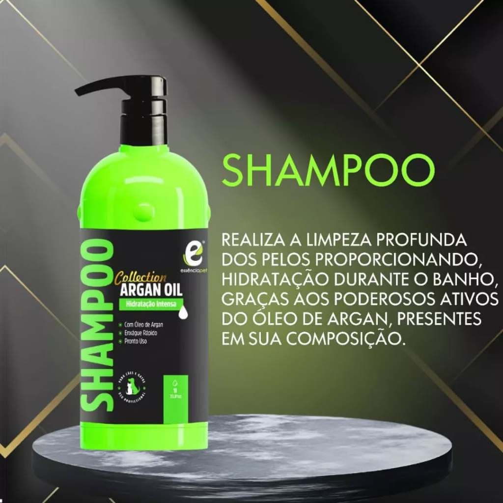 Shampoo Argan Oil Essência Pet 1L (para cães e gatos)