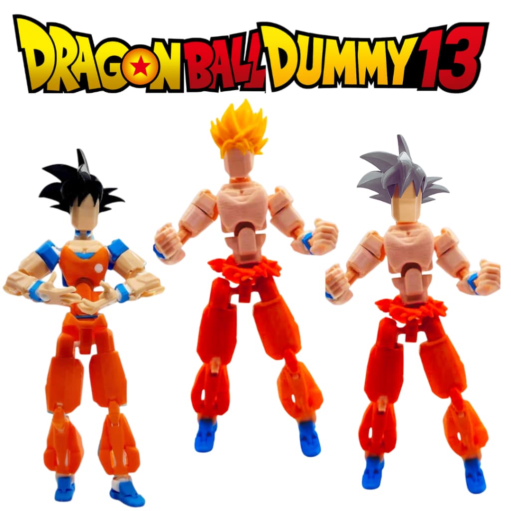 Boneco Dummy 13 Goku Articulado - Edição Especial Inspirado Dragon Ball