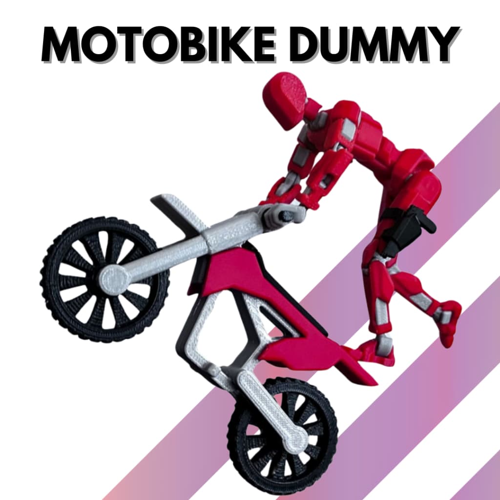Moto Bicicleta Bike Dummy 13 - Acessório Boneco Articulado Action Figure
