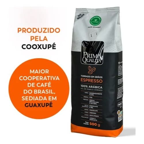 Café Expresso Em Grãos Gourmet Prima Qualità 500g