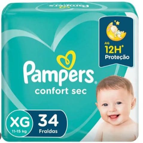 FRALDA PAMPERS CONFORT SEC PACOTE MEGA DESCARTAVEL