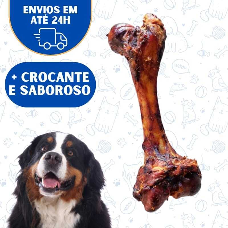 Osso Petisco Defumado Para Cachorro Femur 18,5 cm