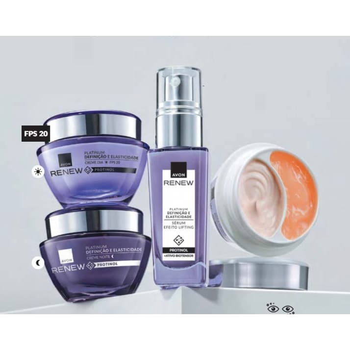Renew Platinum Anti-idade 55+  Avon -  Duo  & Firmeza - Sérum  - Creme - A ESCOLHER