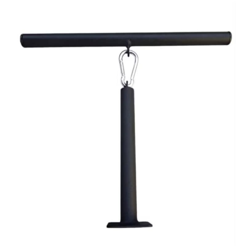 kit Suporte + barra para Agachamento Sumô Com Mosquetão Musculação Treino