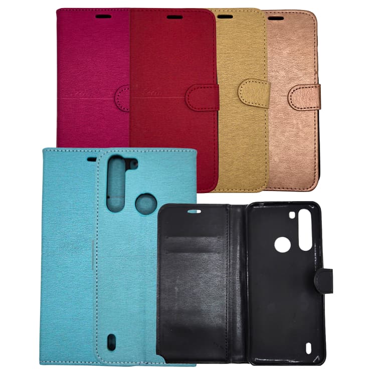 Capinha Case Celular CCMOFC Capa Carteira p/ Motorola One Fusion Cores Variadas Protetora e Segura