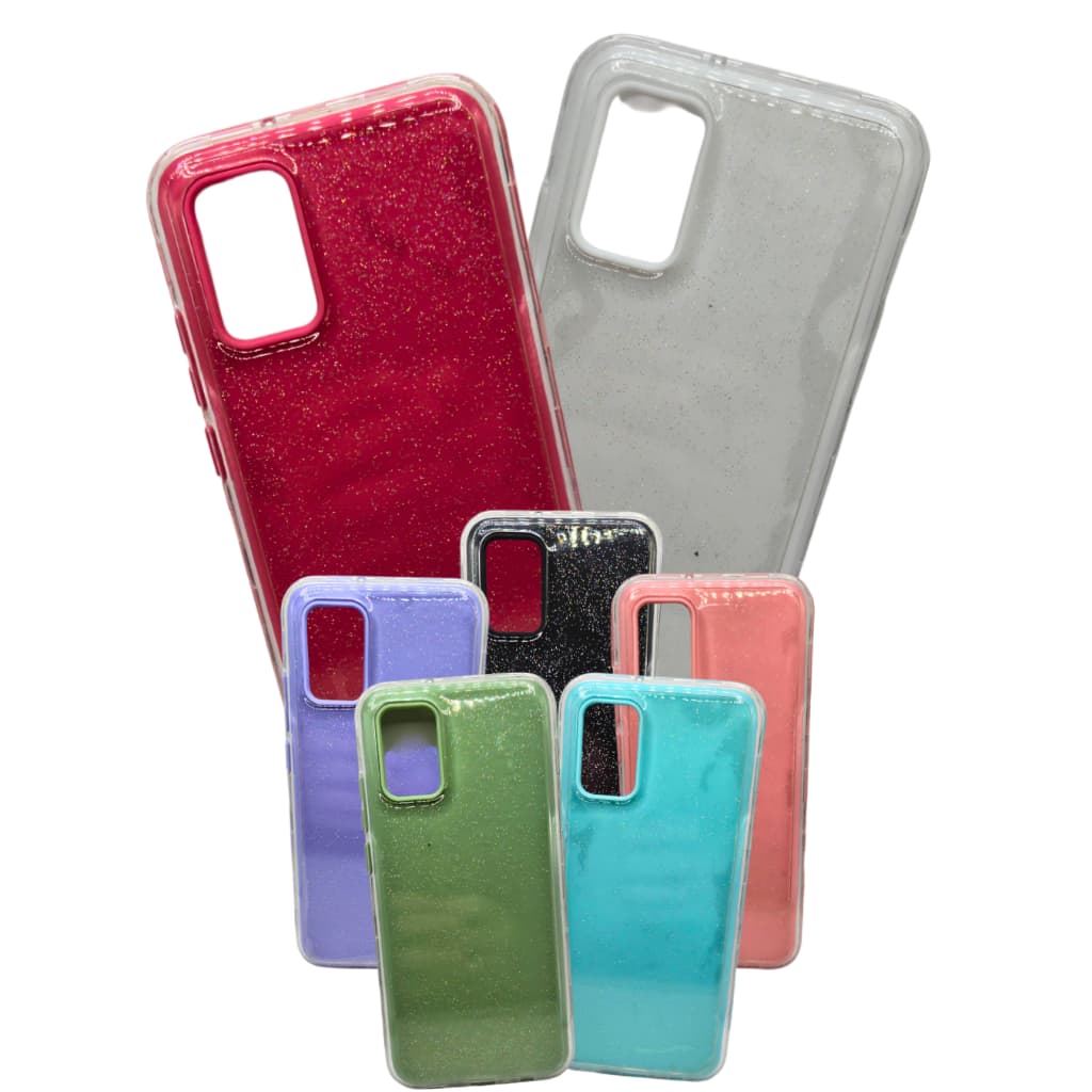 Capa Protetora Celular CGA02SC Capinha Glitter para Galaxy A02s Samsung Segura Resistente Elegante