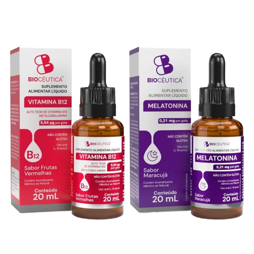 Kit Melatonina + Vitamina B12 (Metilcobalamina) - Biocêutica