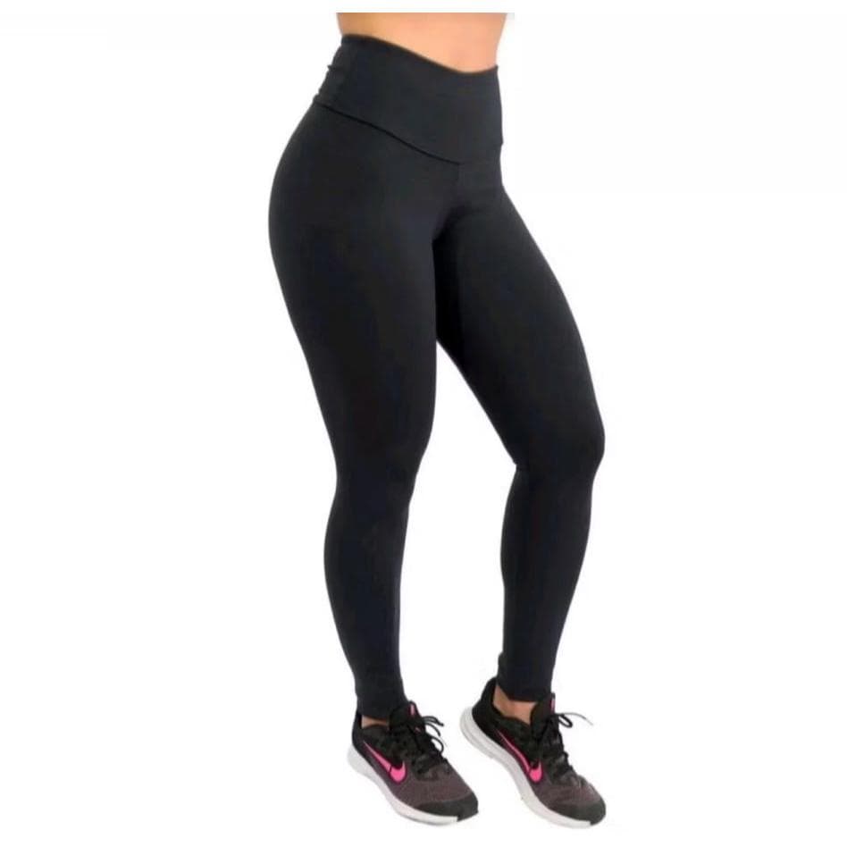 Calça Legging Feminina Basica Fitness Academia Cintura Alta Roupas Fitness Feminina