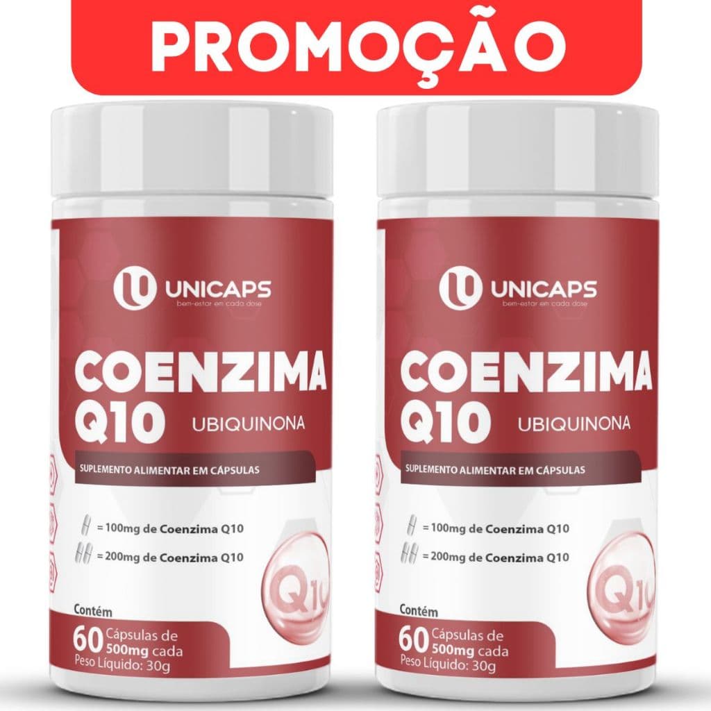 2Un CoQ10 200Mg De Coenzima Q10 + Vitamina E - Ubiquinona - 120 Cápsulas - Unicaps