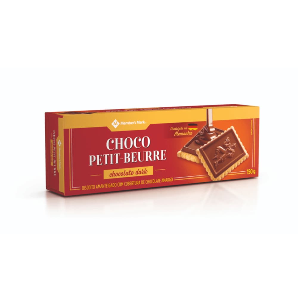 Petit-Beurre Griesson Chocolate Amargo – Biscoito Alemão Crocante 150g Gourmet