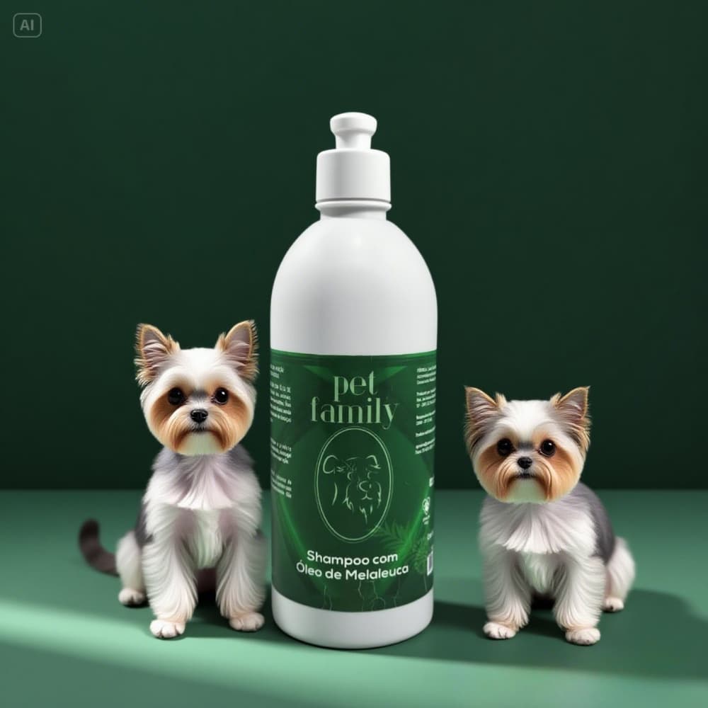 Shampoo Pet Family Óleo de Melaleuca para Cachorro  e Gatos 500ml