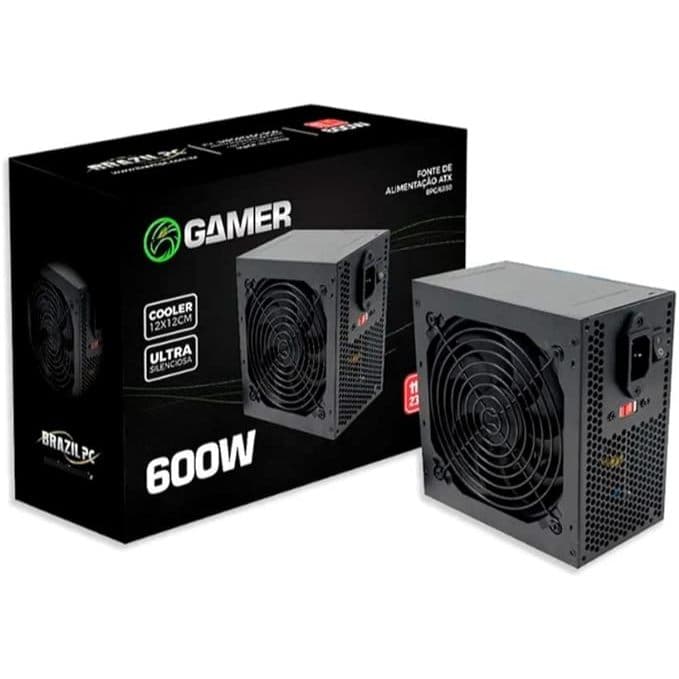 Fonte ATX 600W Tronos TRS/6350-SMT 24 Pinos Real – Alta Performance e Estabilidade