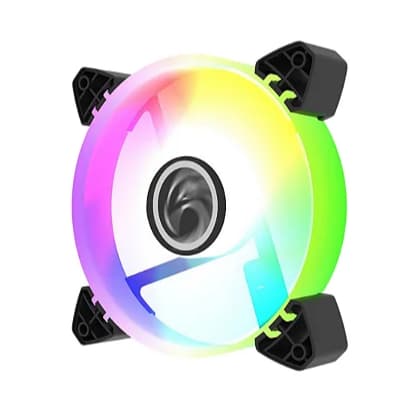 Cooler 120mm RGB com LED Central – Silencioso e Potente p/ Gabinete Gamer