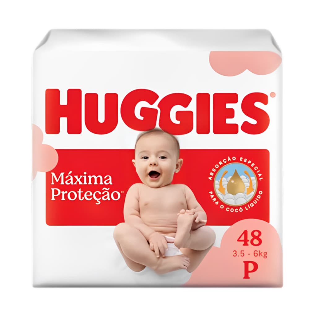Fralda Descartável Huggies Supreme Care Mega - 48 Unidades - Tamanho P