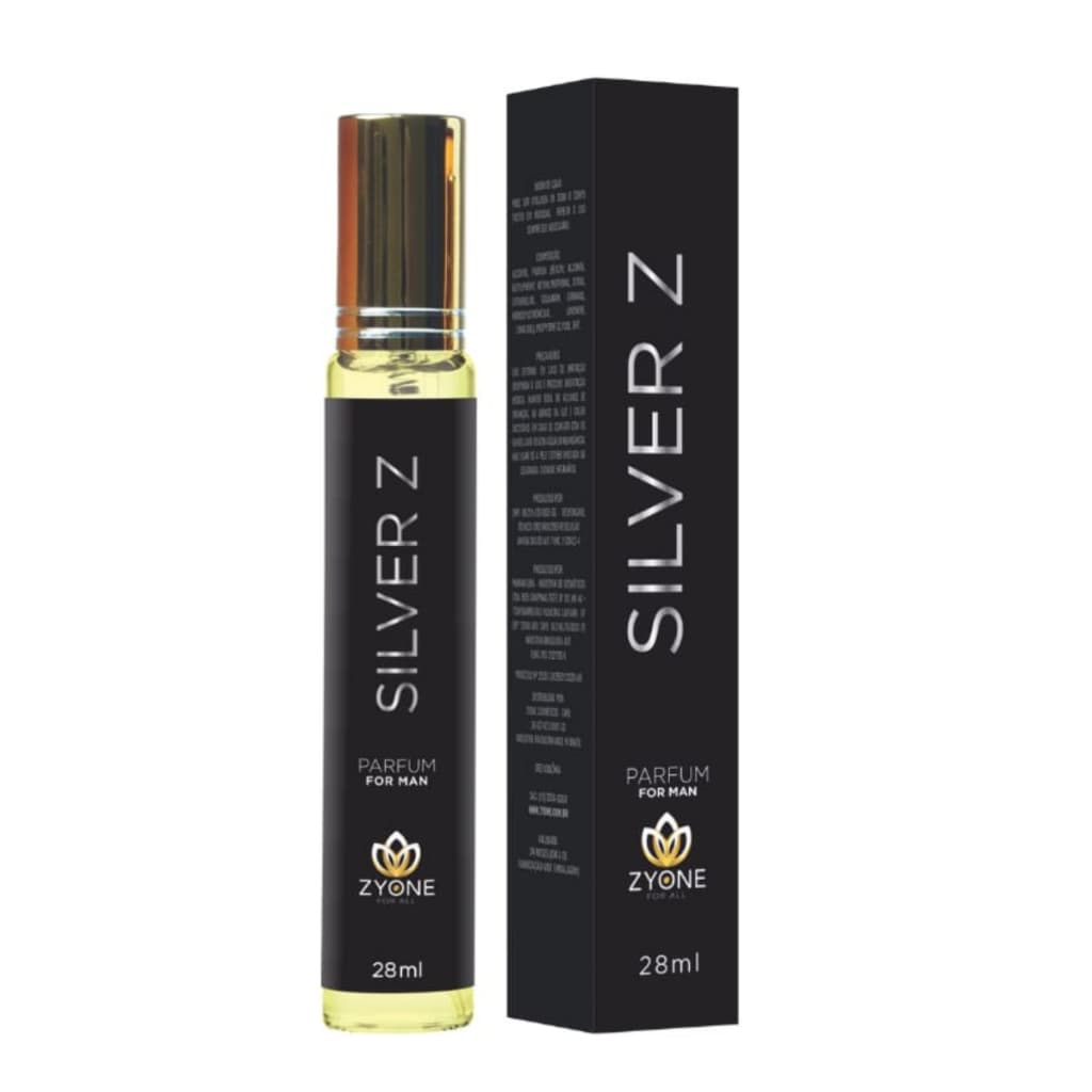 Perfume Masculino Silver Z 28ml Zyone  -  Perfume Importado Masculino - 12h Fixação