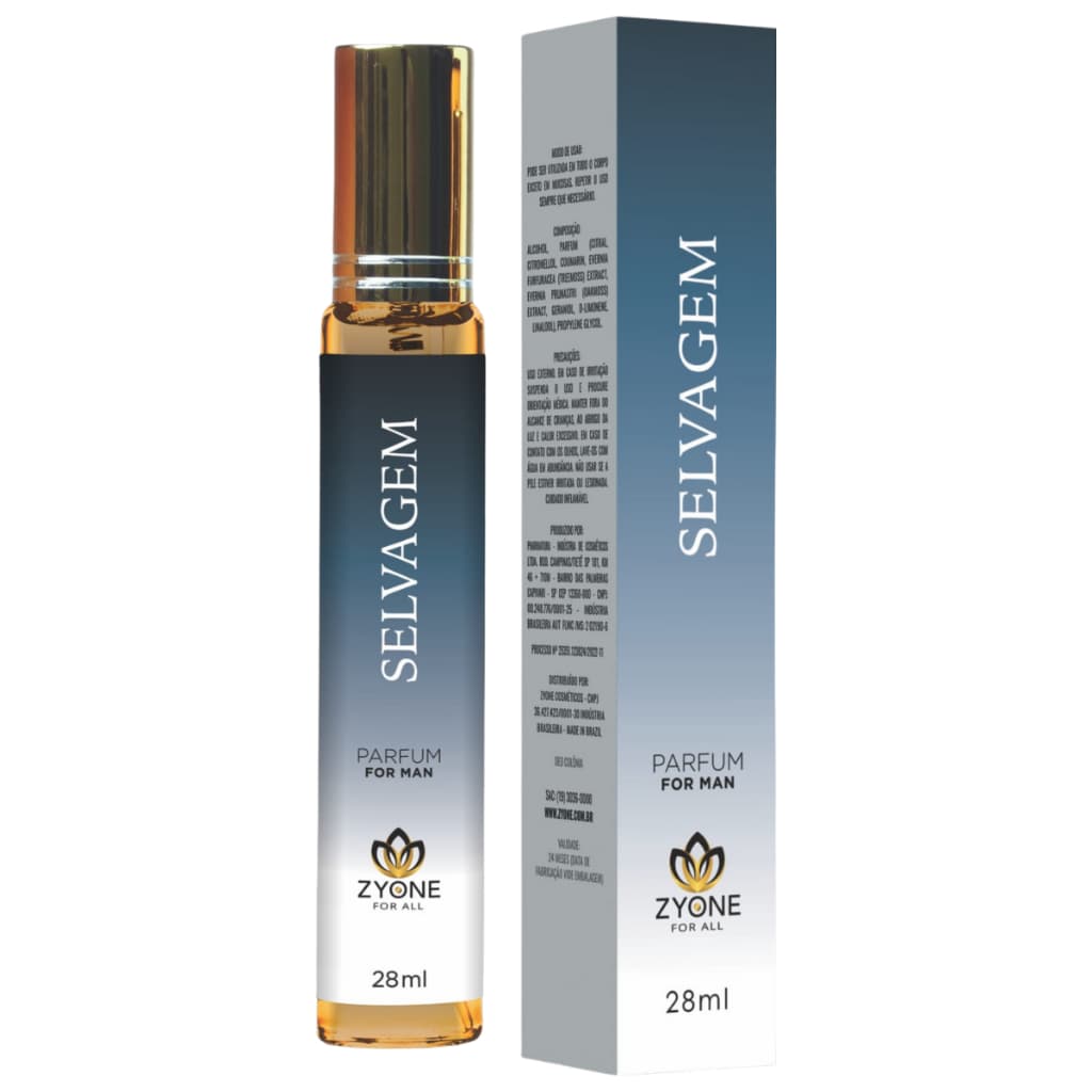 Perfume Masculino Selvagem  28ml  Zyone - Perfume Importado - Alta Fixação