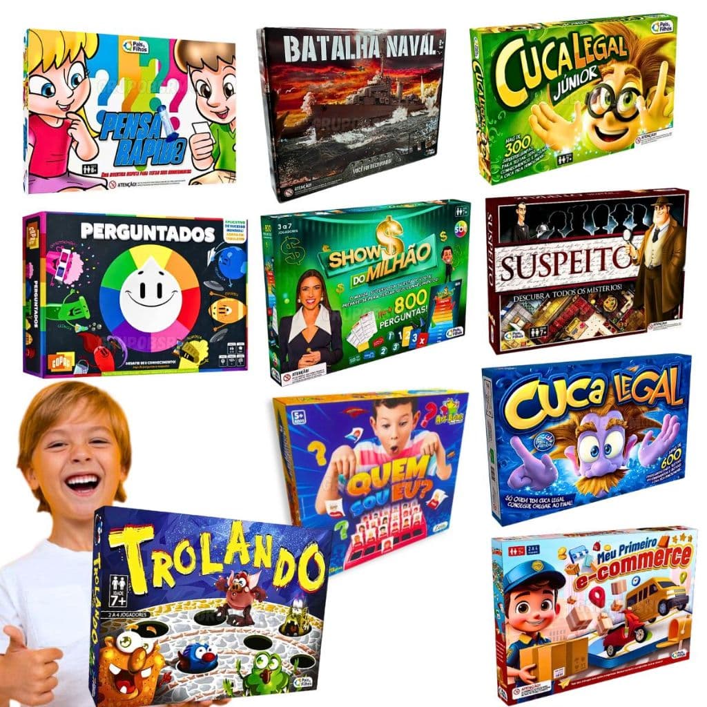 Jogos tabuleiro educativo infantil melhores para jogar com amigos familia ou 2 pessoas cooperativo