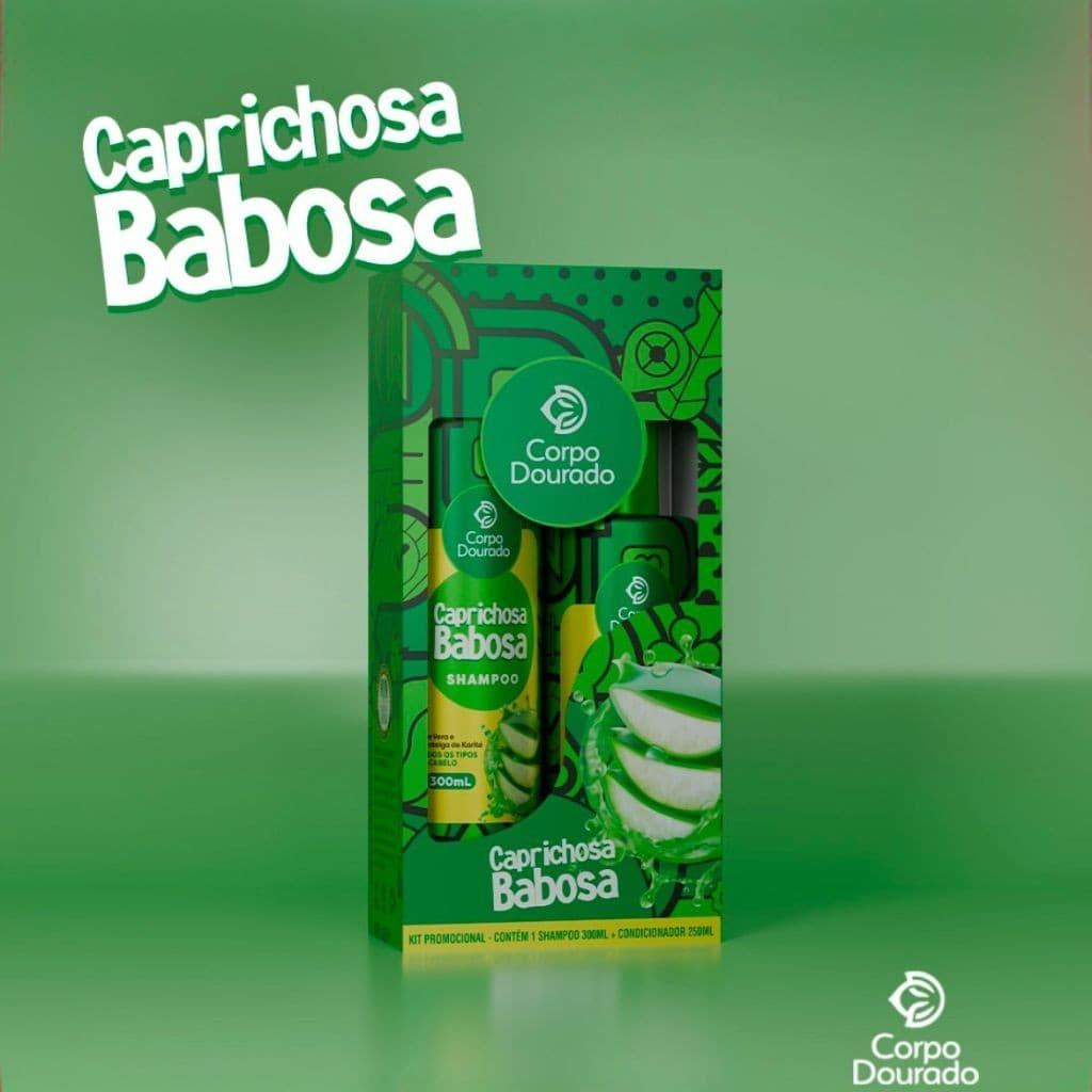 Kit Shampoo e Condicionador - Corpo Dourado - Ultra Hidratante babosa