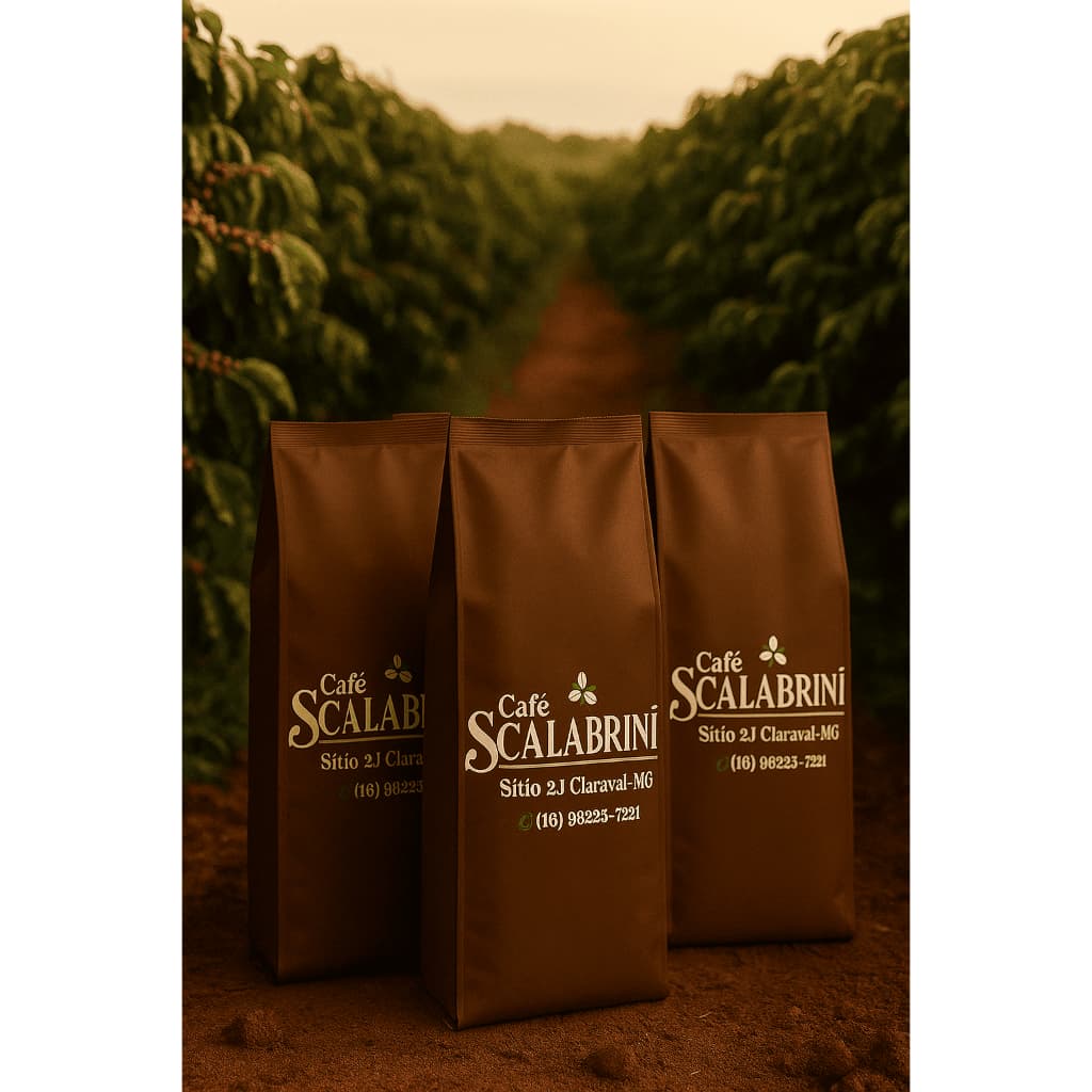 Kit 3 Pacotes de Café em Grão Torra Media/Escura de 500g