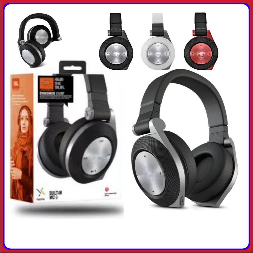 Fone de ouvido sem fio JB E50BT On-ear Synchros com estojo Top Fone Bluetooth Alta qualidade