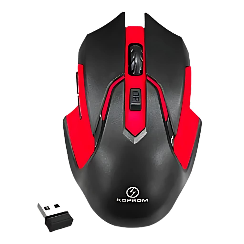 Mouse Gamer Sem Fio Kapbom KA-611 1600 DPI Ergonômico com 6 Botões USB Wireless