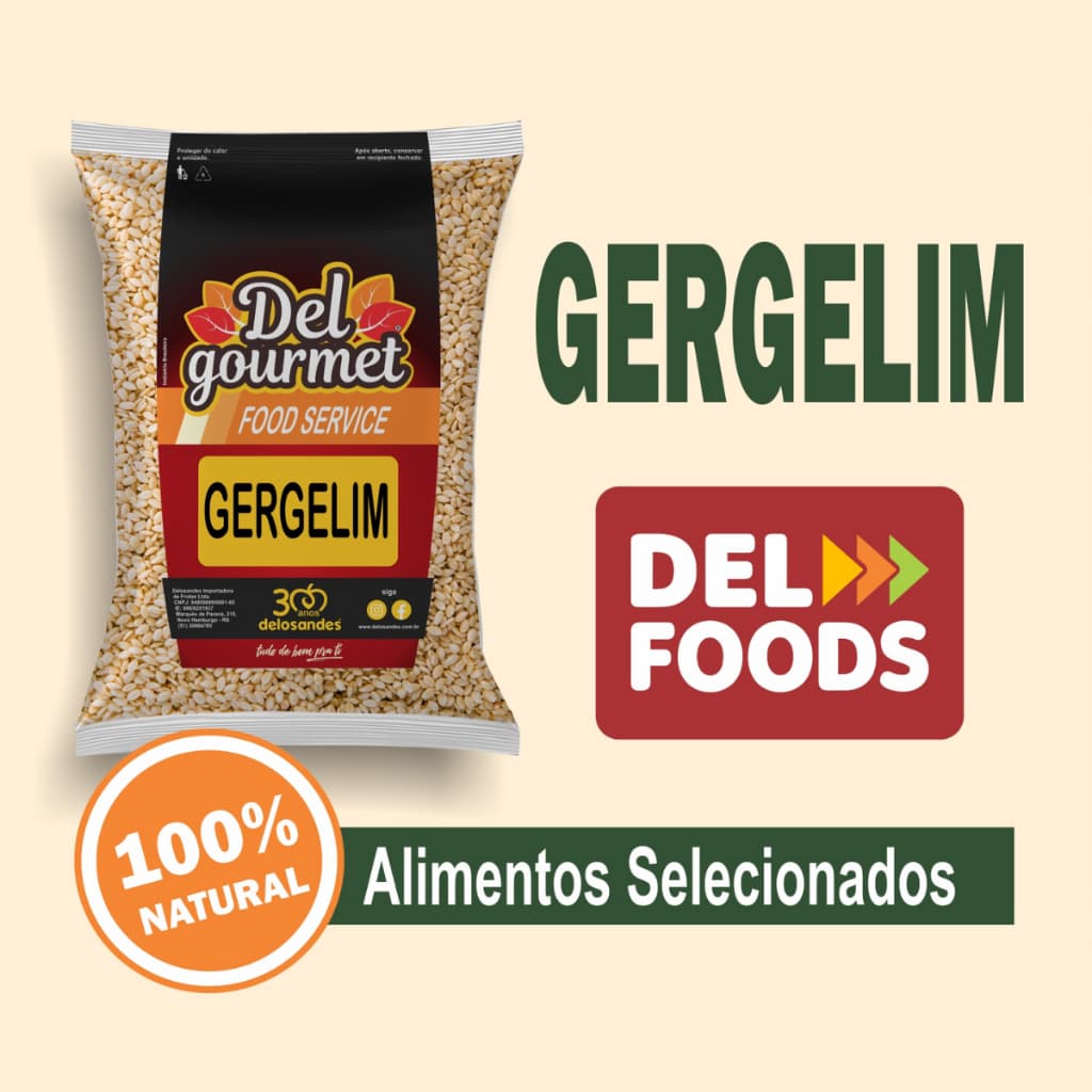 Semente Gergelim. 100% Natural Fonte de Fibras e Ideal Para Receitas Saudáveis