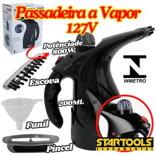 Passadeira A Vapor 127V - Preta