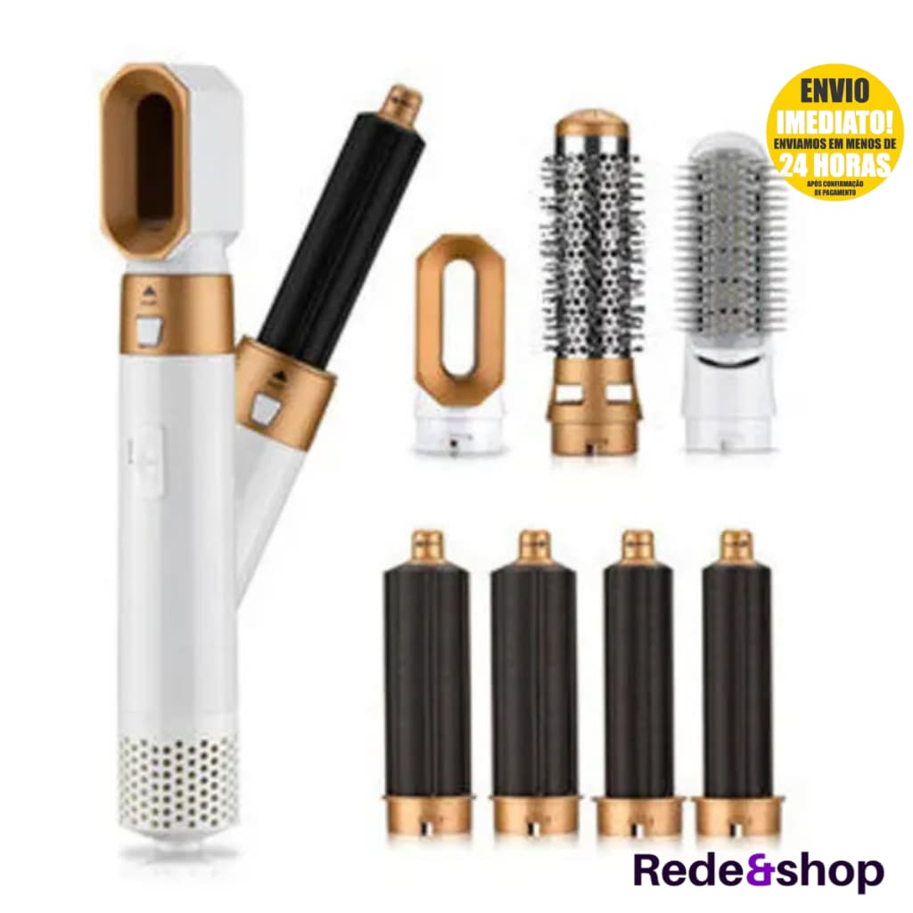 Escova Secadora De Cabelo 5 Em 1 Profissional Modeladora Secador Multifuncional