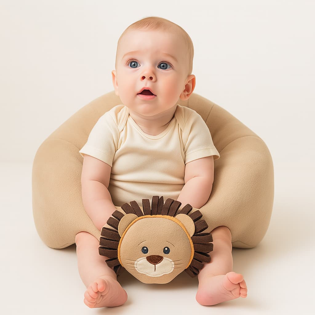 Almofada De Apoio Puff Sofa Para Bebe Sentar Cadeirinha para Menino