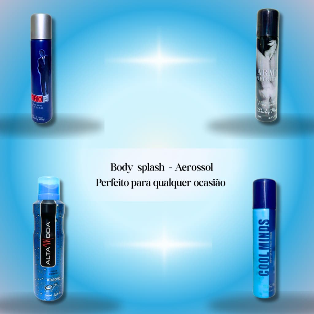 Fragrâncias Masculino Importado, Fragrâncias MARCA SHIRLEY MAY/Body Splash  Importado - 75ML