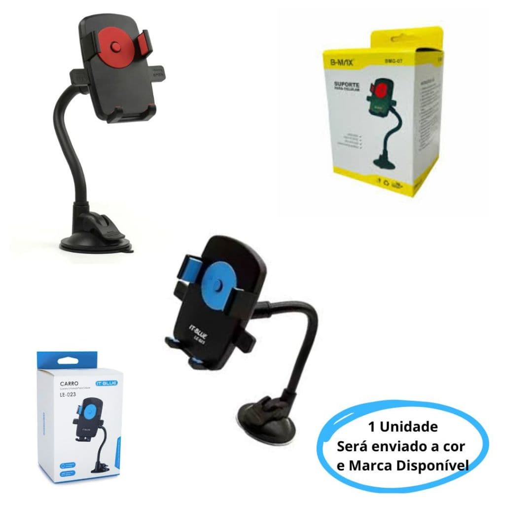 Suporte Celular Carro  GPS It-Blue LE-023/Bmax Veicular Vidro Painel Universal-NEW