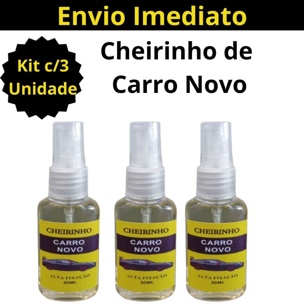 Kit Cheirinho CARRO NOVO Spray Automotivo para Carro Aromatizante de Qualidade Concentrado