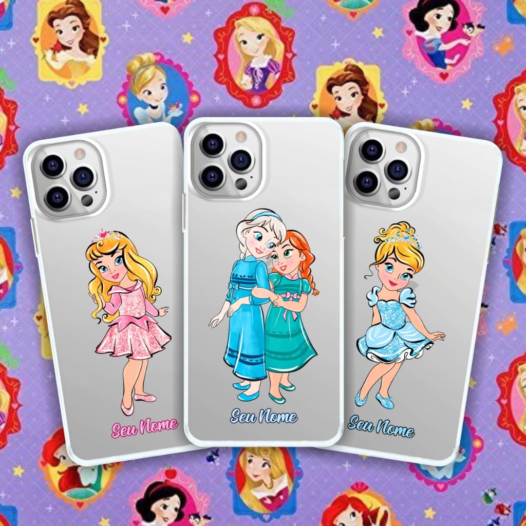 Capa de Celular Princesa Princesas Personalizada Capinha de Celular