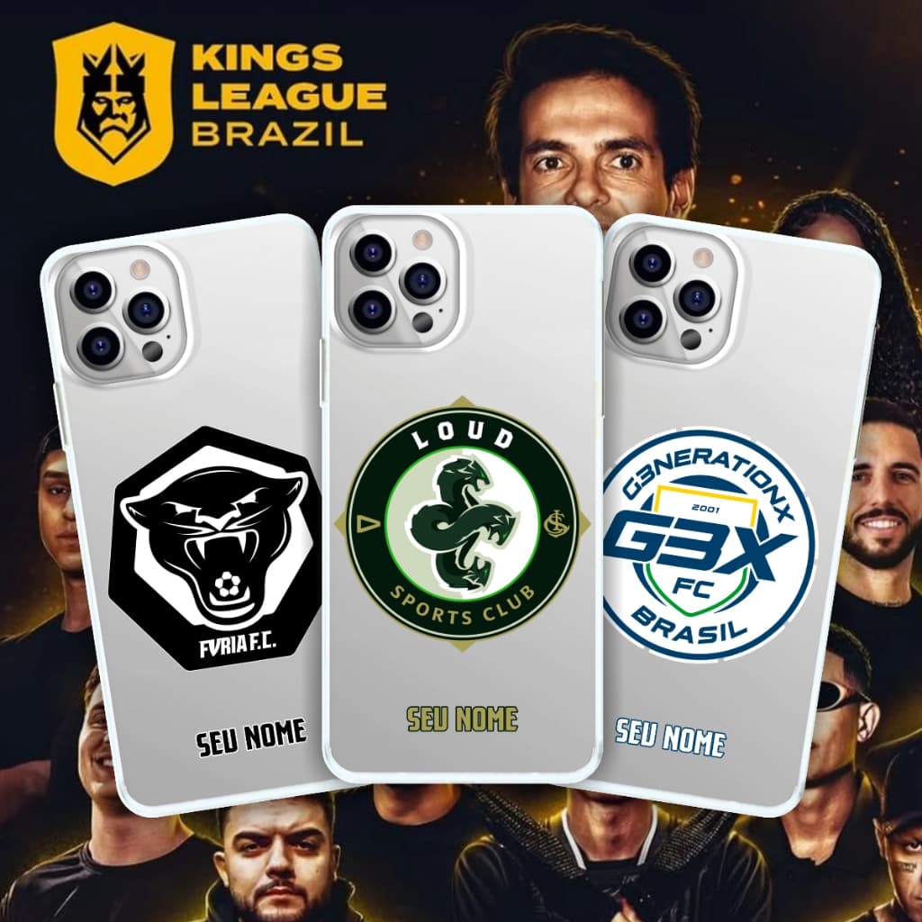 Capa de Celular Kings League futebol Personalizada Capinha de Celular