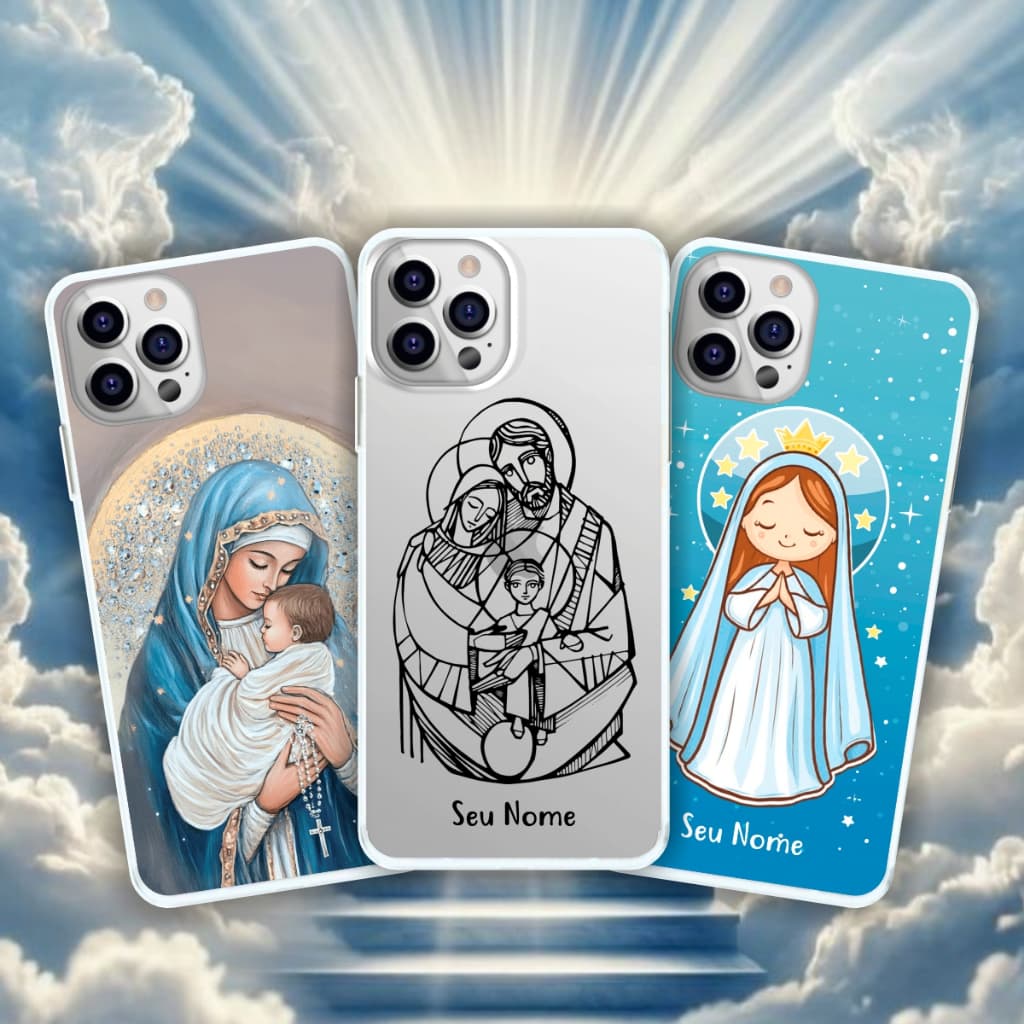 Capa de Celular Maria Religião Catolicismo Personalizada Capinha de Celular