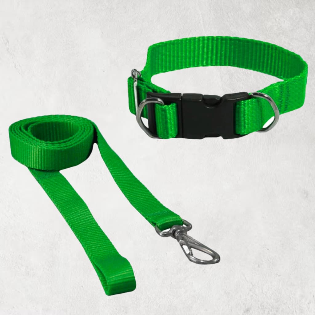 COLEIRA AJUSTÁVEL PREMIUM COM GUIA INCLUSA - KIT COMPLETO PARA SEU PET