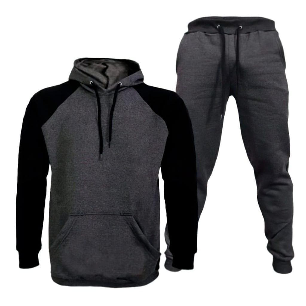 Conjunto Moletom Raglan Blusa de Frio + Calça de Abrigo