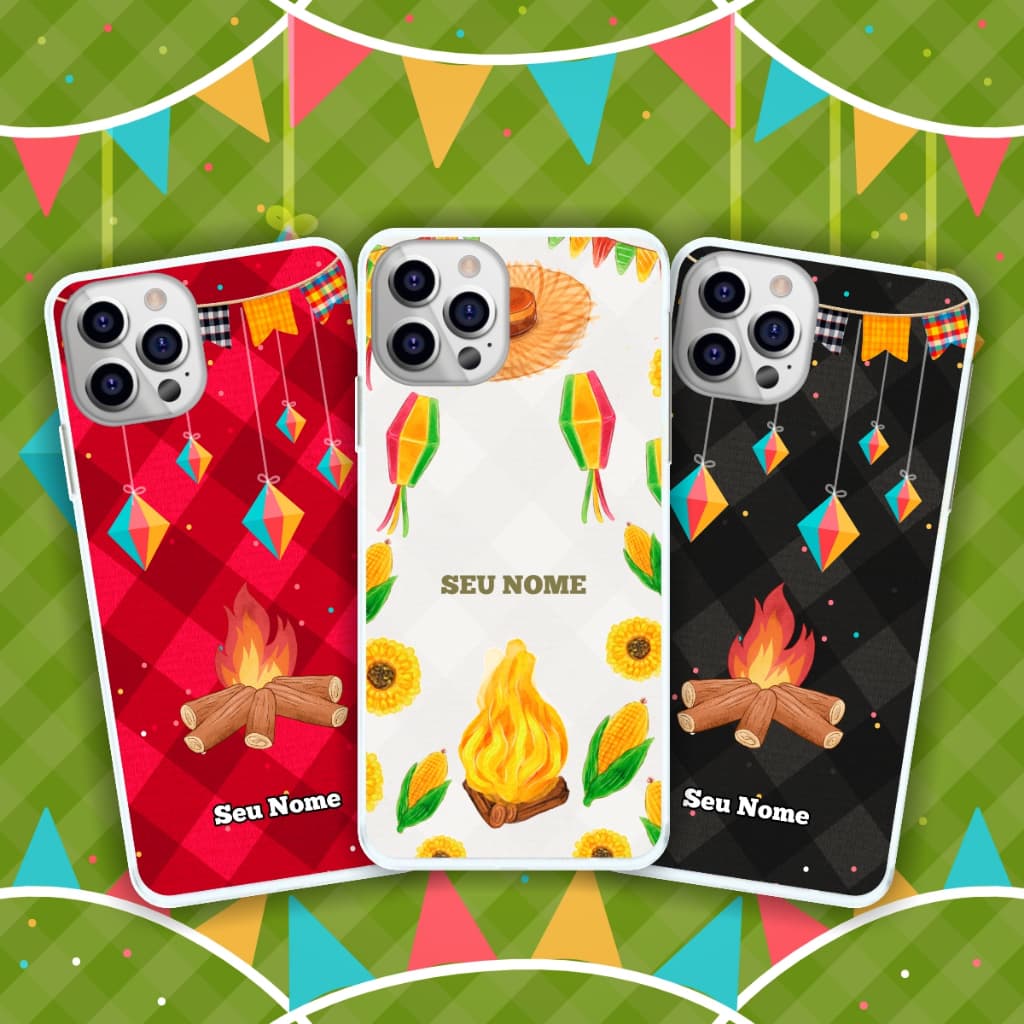 Capa de Celular Festa Junina Personalizada Capinha de Celular