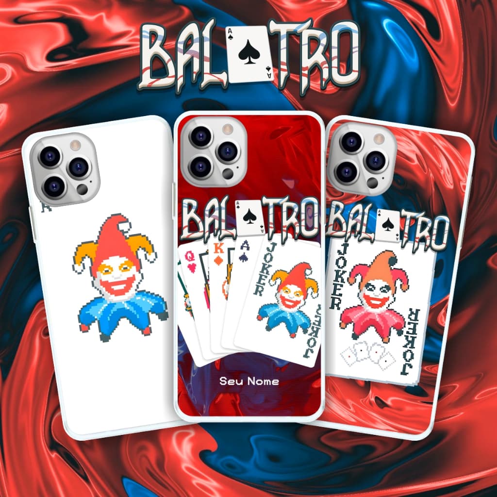 Capa de Celular Balatro Baralho Personalizada Capinha de Celular