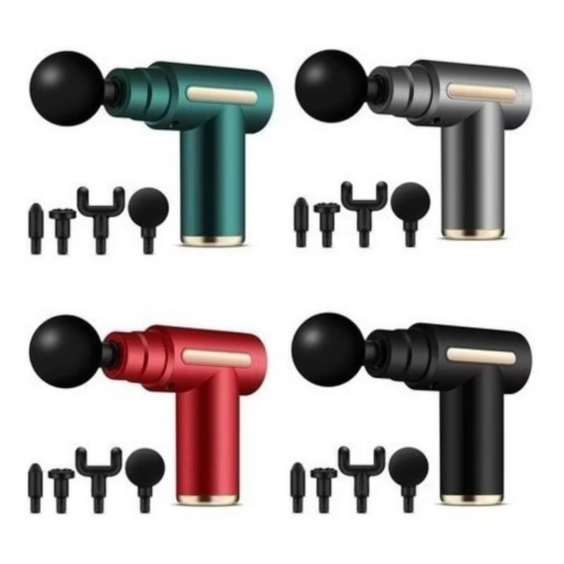 Massageador Muscular Portátil Elétrico Recarregável – Pistola de Massagem  Alívio de Dores