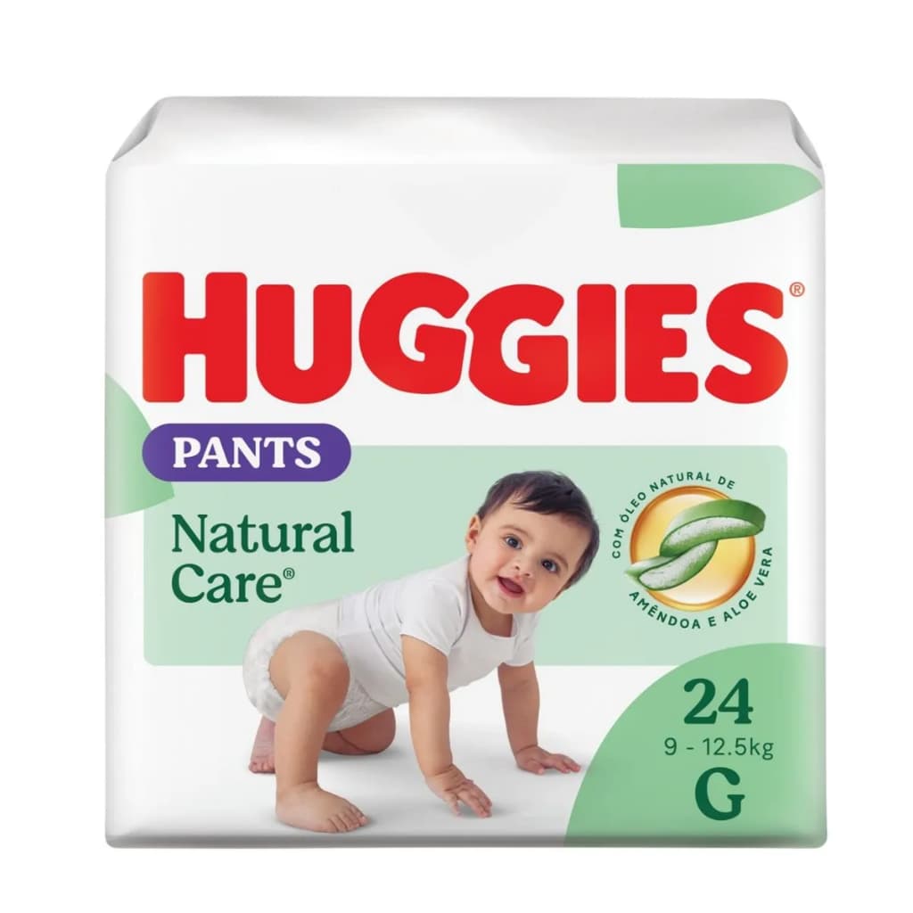 Fralda Infantil Huggies Natural Care Roupinha G Com 24 Unidades