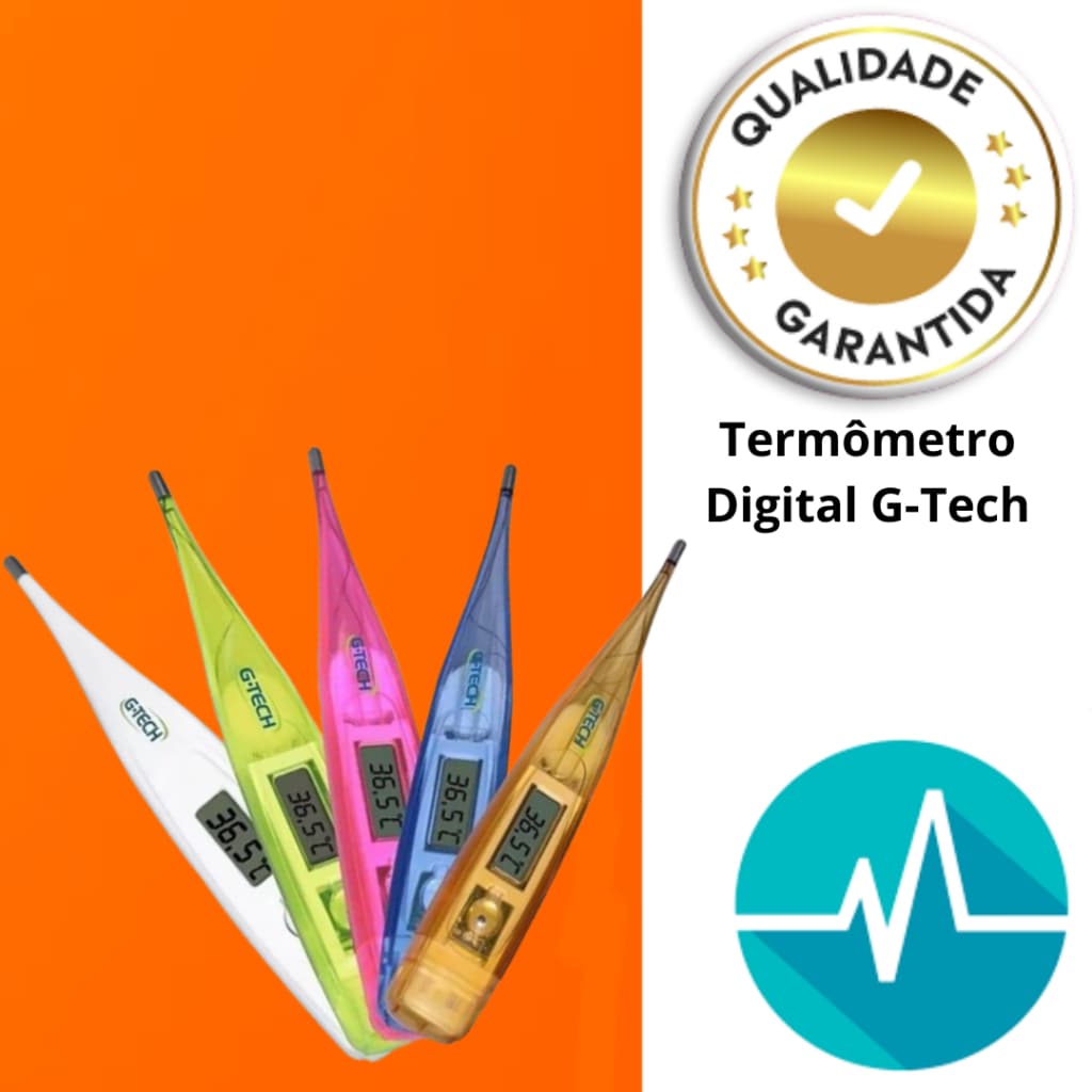 Termômetro Clínico Digital Axilar Febre G-Tech