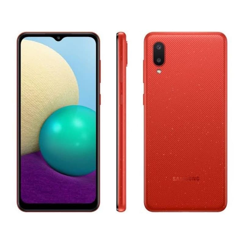 Smartphone Samsung Galaxy A02 32GB Vermelho 4G Quad-Core 2GB RAM 6,5” Câm. Dupla + Selfie 5MP (Seminovo)