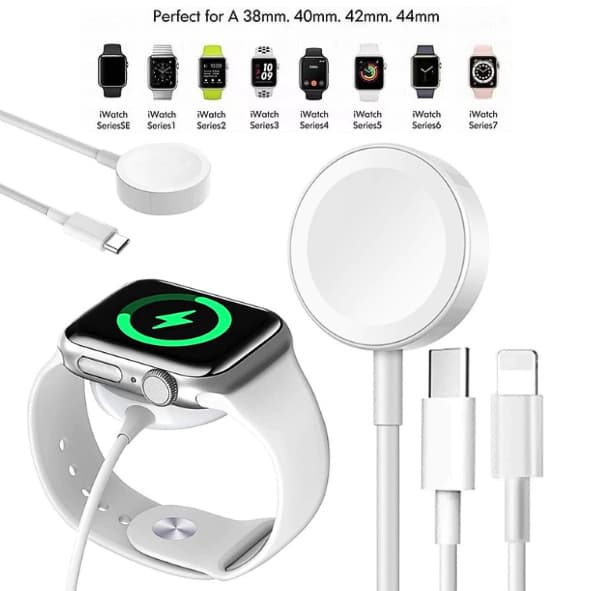 Carregador Relógio Magnético Por Indução USB/TIPO C Smartwatch Apple Watch Original