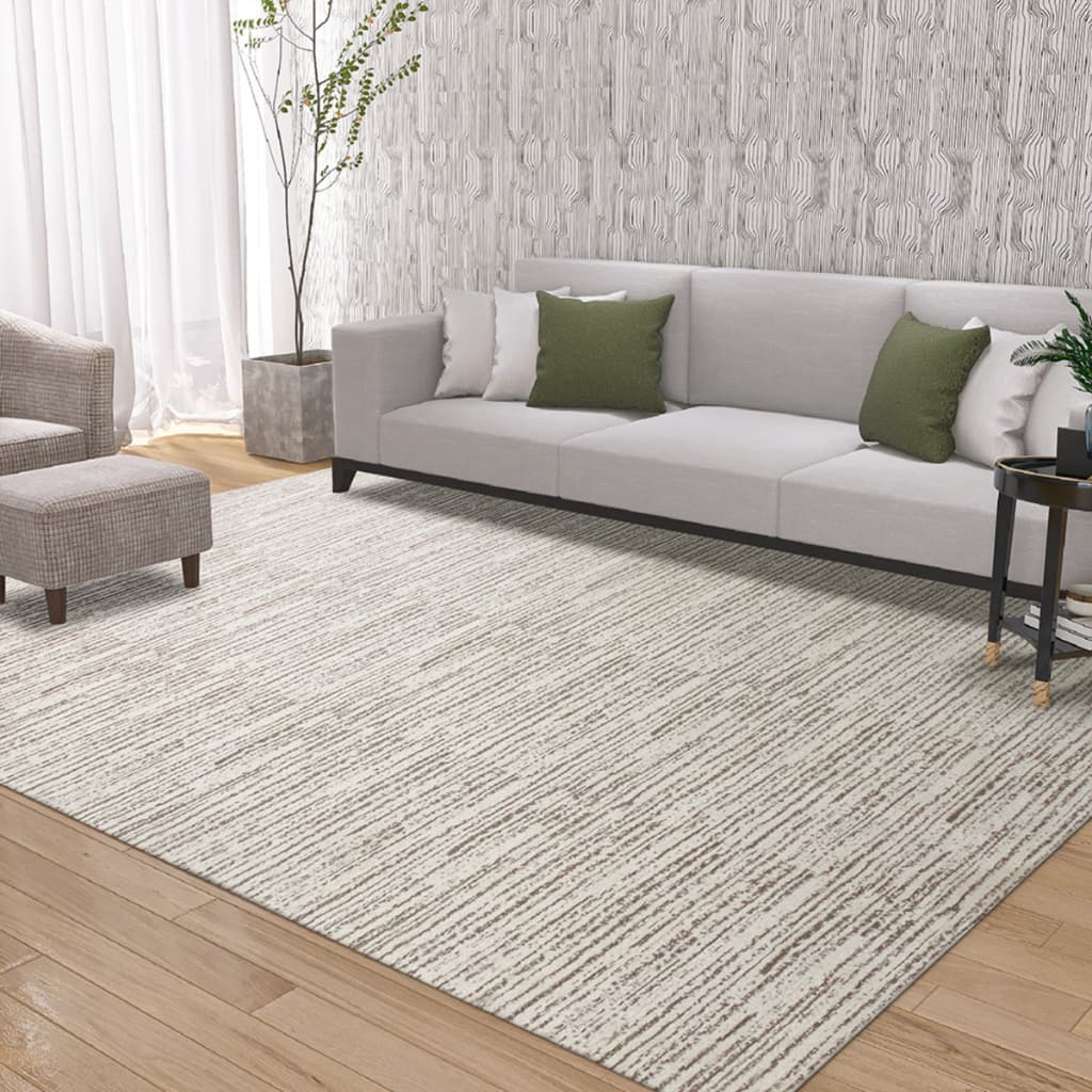 Tapete Grande 200 x 300 Sala e Quarto Mesclado Antiderrapante Caramelo Claro Marrom Bege