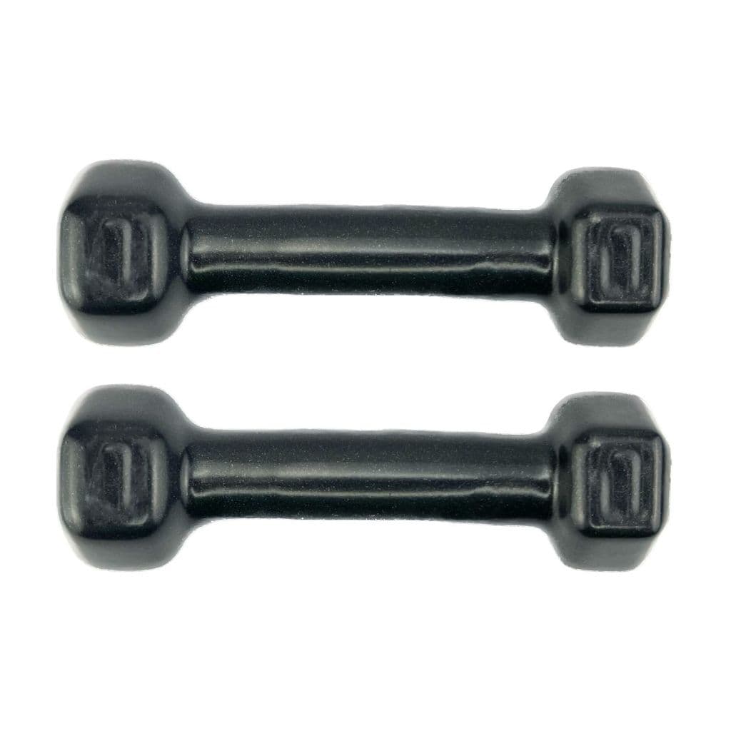 Par de Halter emborrachado de 1kg-Peso de Academia Musculação