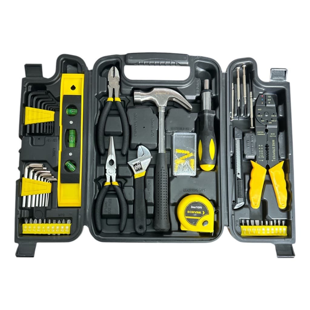 Kit Jogo Ferramentas Completo 127 Peças Maleta Profissional BOM-3907