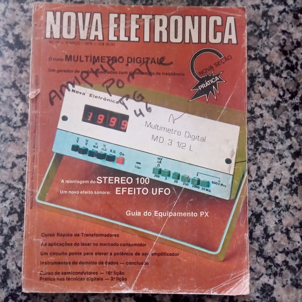 Revista Nova Eletrônica No 25 Multimetro Digital